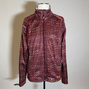 Under Armour ColdGear Infrared Storm 2 Rain Jacket Women Large Maroon Gorpcore